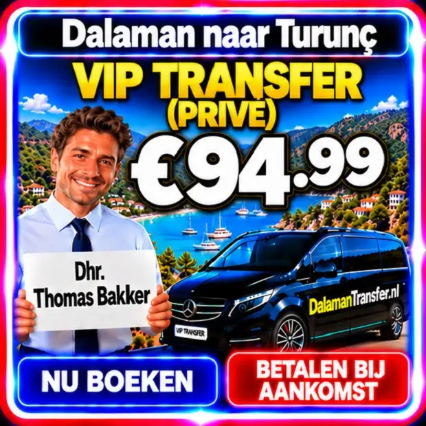 Dalaman Airport naar Turunç Transfer