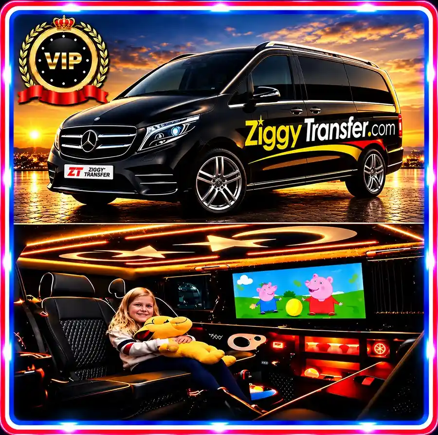 VIP privétransfer voertuig en interieur